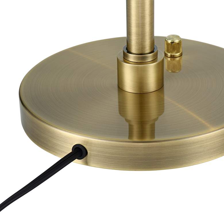 Image 7 Possini Euro Eliptik Warm Gold LED Adjustable Swing Arm Desk Lamp more views