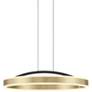 4_Possini Euro Eliza 19 3/4" Matte Black  Brass LED Ring Pendant Light