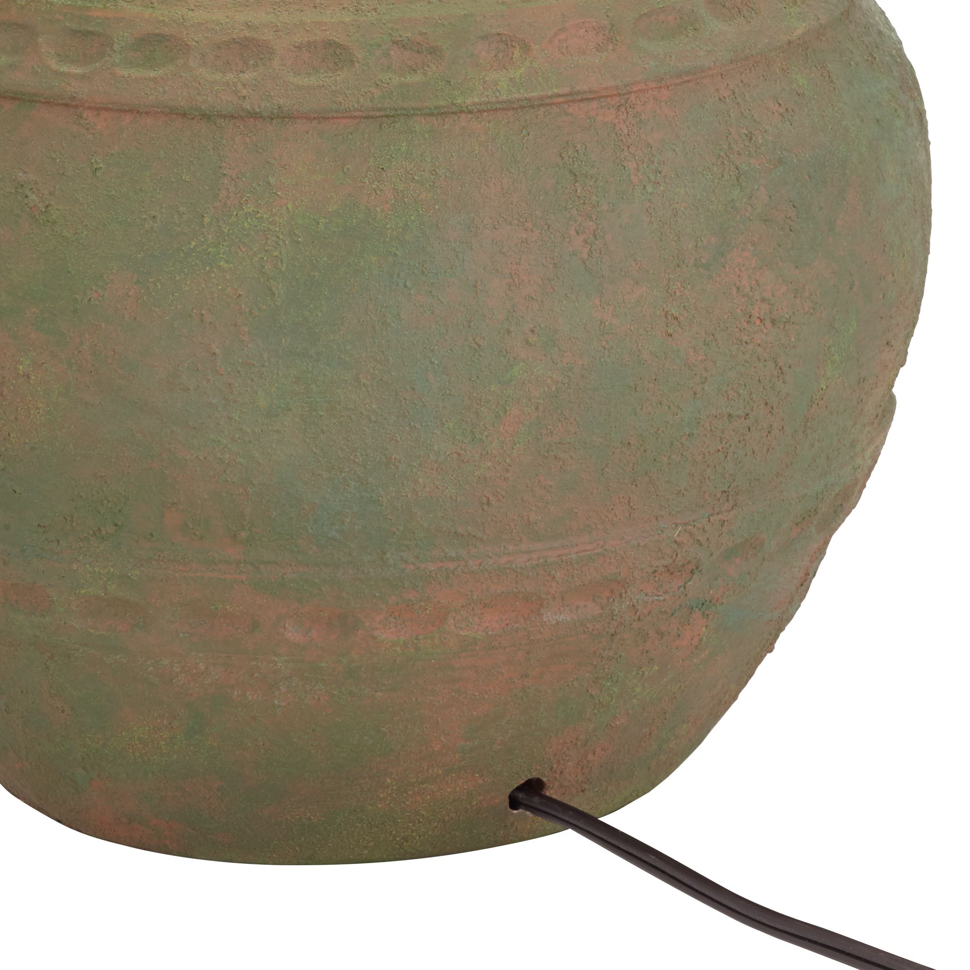 Image 7 Possini Euro Eliza 25 1/2" High Rustic Musk Green Jar Table Lamp more views