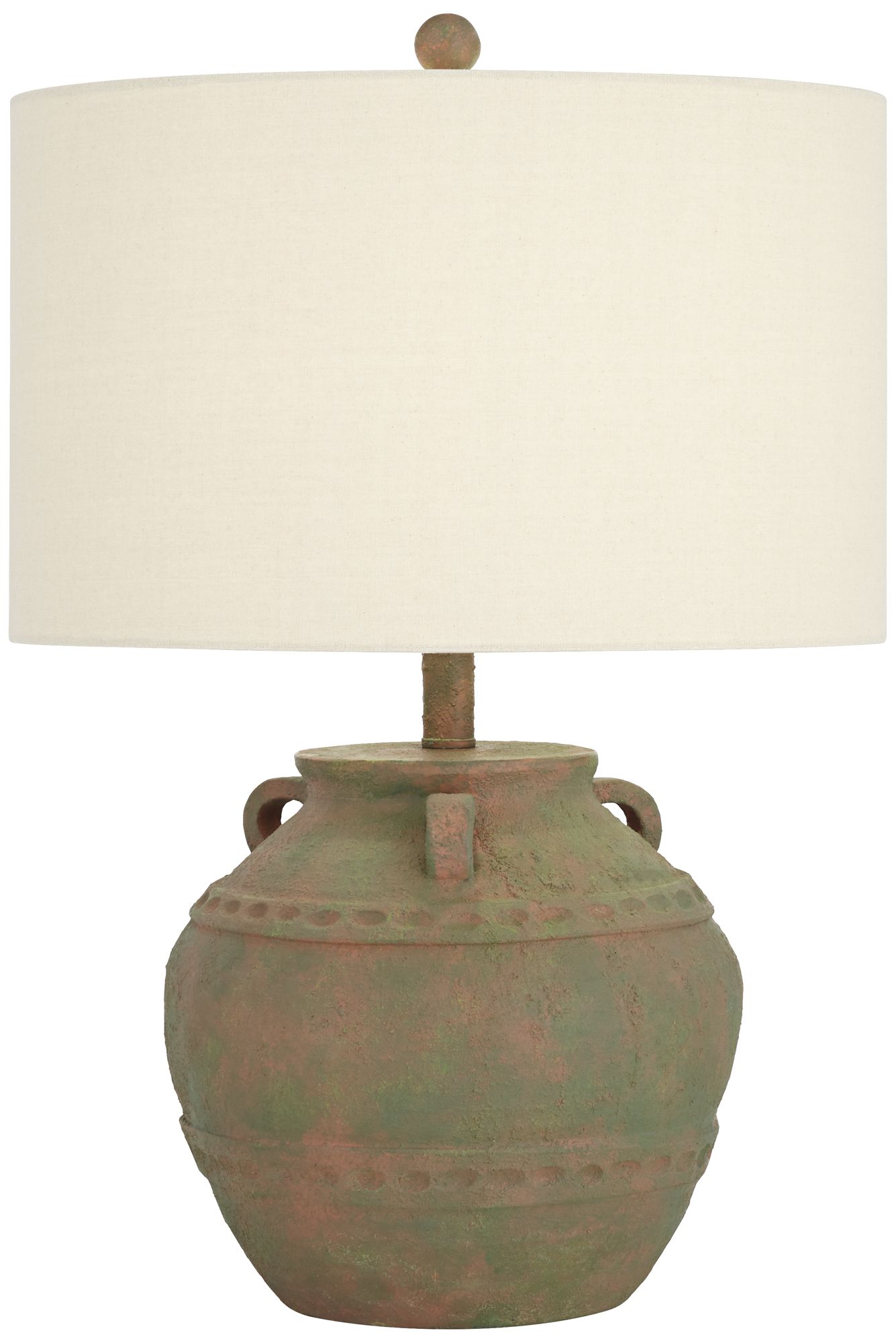 Possini Euro Eliza 25 1/2" High Rustic Musk Green Jar Table Lamp