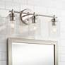 1_Possini Euro Elizabeth 21 3/4" Wide Brushed Nickel 3-Light Bath Light
