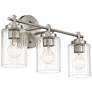 7_Possini Euro Elizabeth 21 3/4" Wide Brushed Nickel 3-Light Bath Light more views