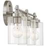 Possini Euro Elizabeth 21 3/4" Wide Brushed Nickel 3-Light Bath Light