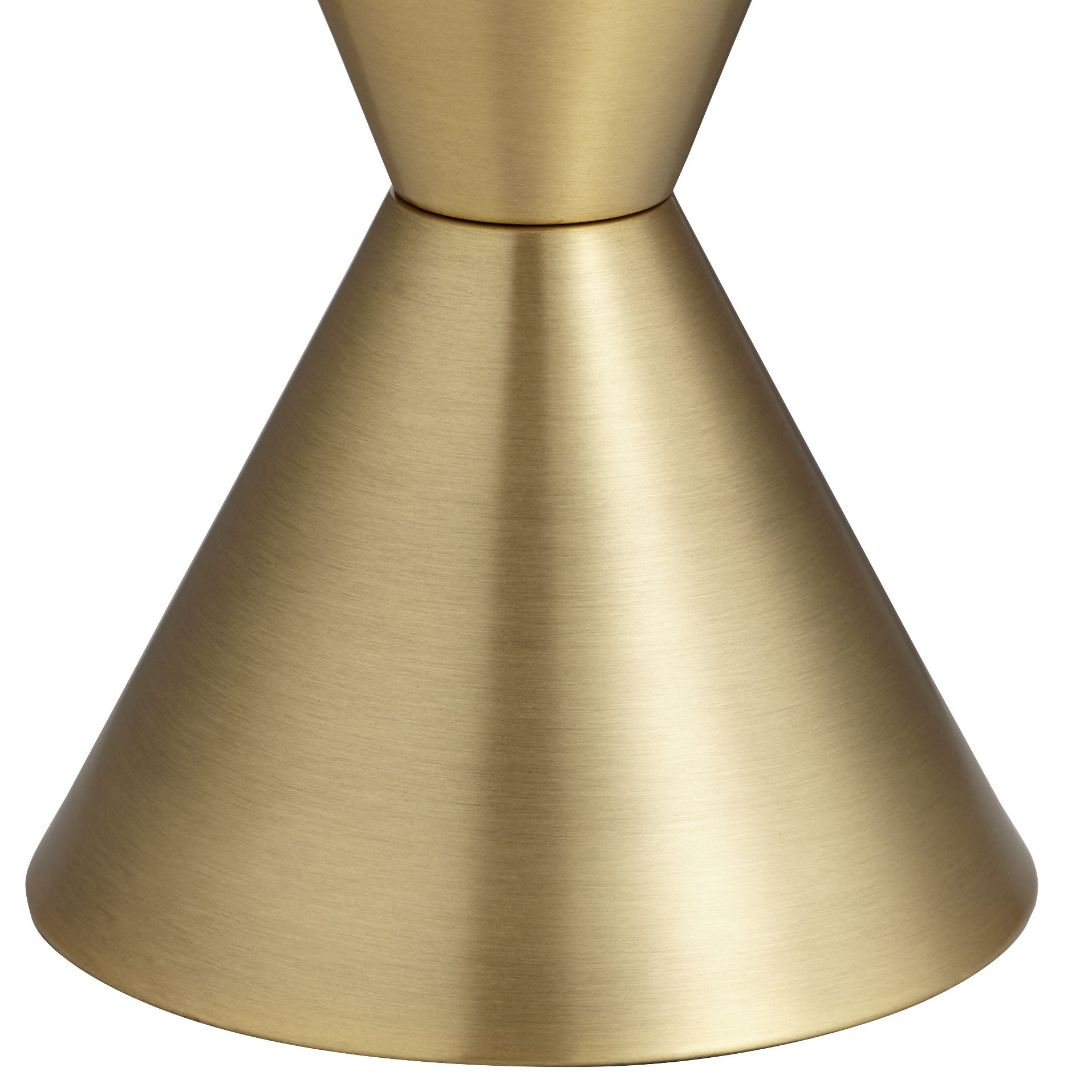 Image 6 Possini Euro Elka 28" Brass Finish Metal Modern Table Lamp more views