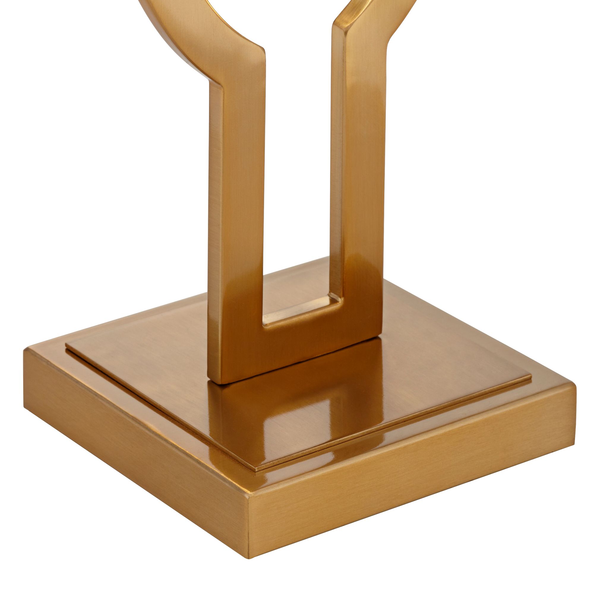 Possini Euro Ella 29" Brass Table Lamp with USB Port and Night Light