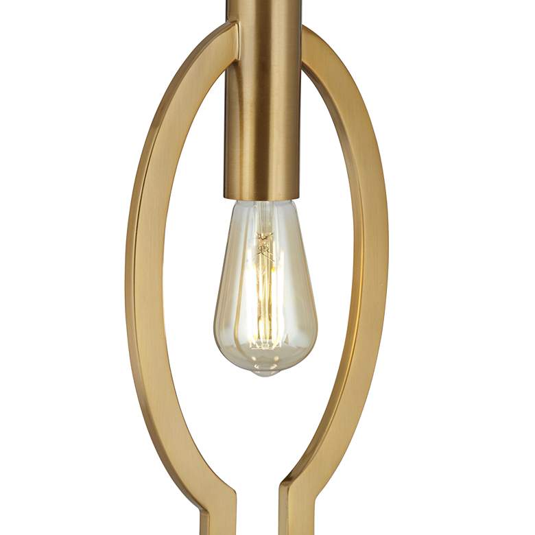 Image 6 Possini Euro Ella Open Brass Night Light Table Lamp with USB Port more views