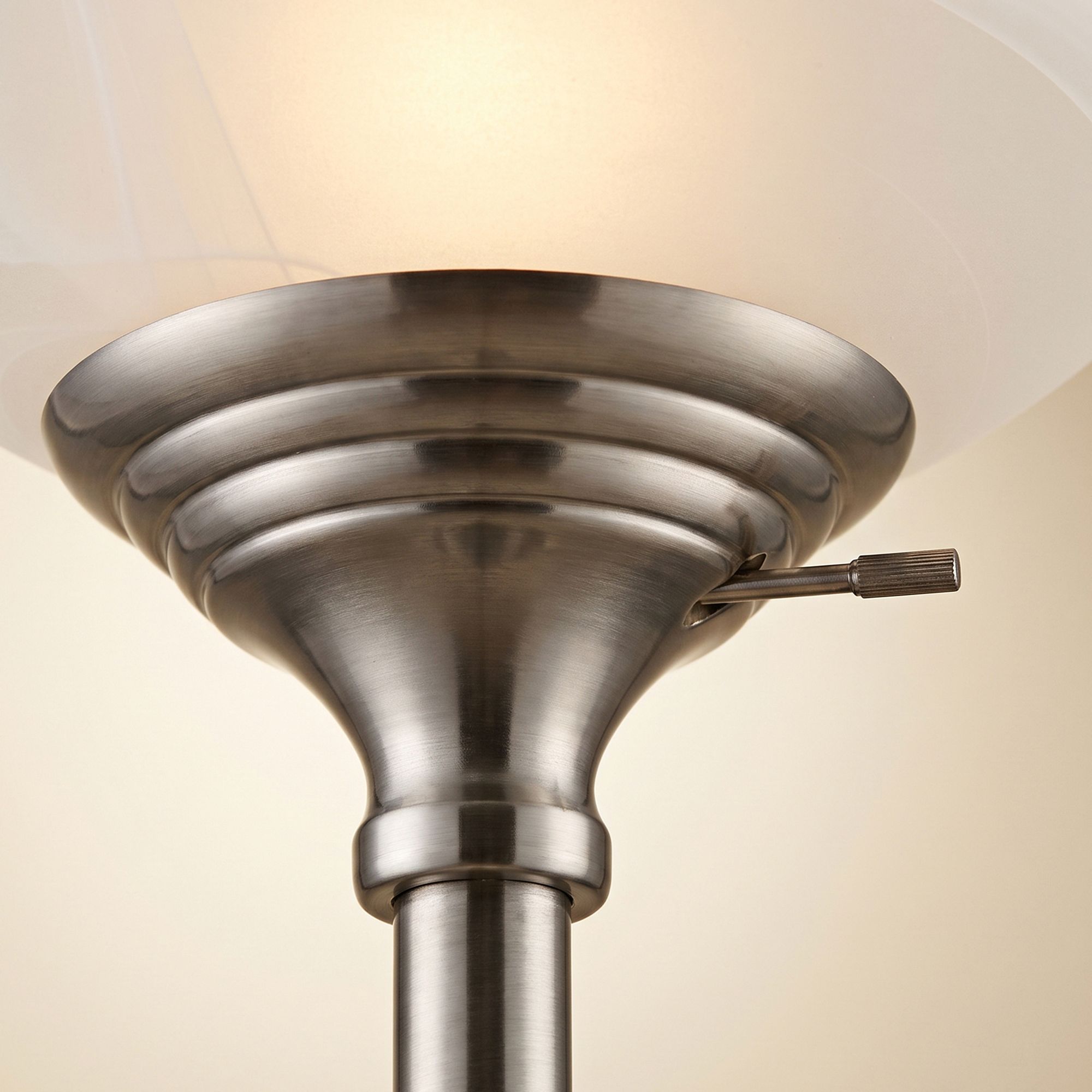 Image 4 Possini Euro Ellery 72" Nickel Tree Torchiere 3-Light Floor Lamp more views