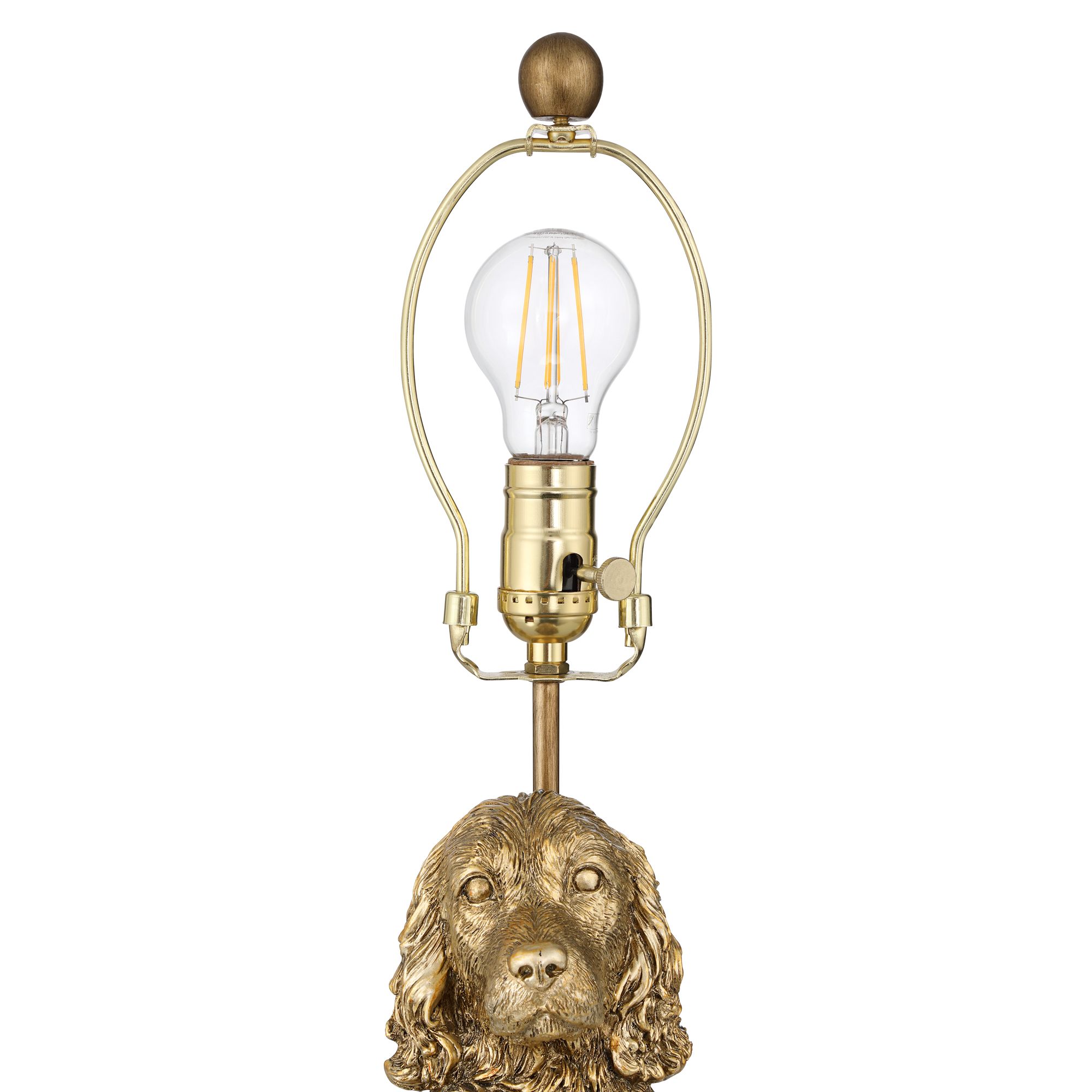 Image 6 Possini Euro Ellington 19" High Antique Brass Dog Statue Accent Lamp more views