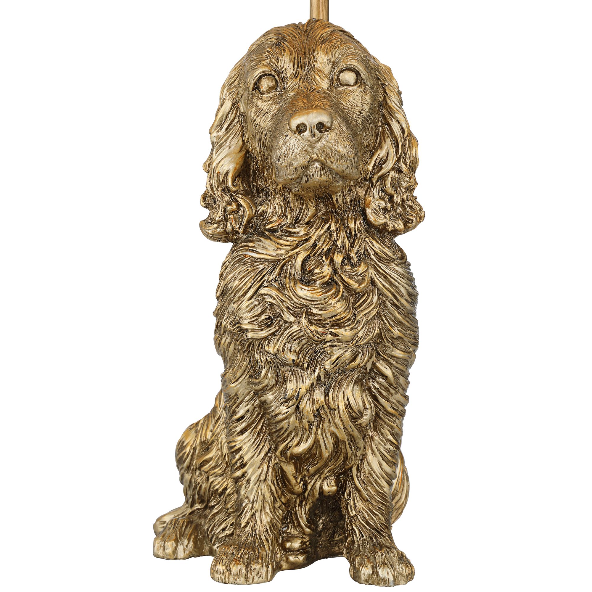 Image 7 Possini Euro Ellington 19" High Antique Brass Dog Statue Accent Lamp more views