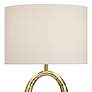 3_Possini Euro Elliptical 27 1/2" Marble Gold Modern Lamp with Dimmer more views