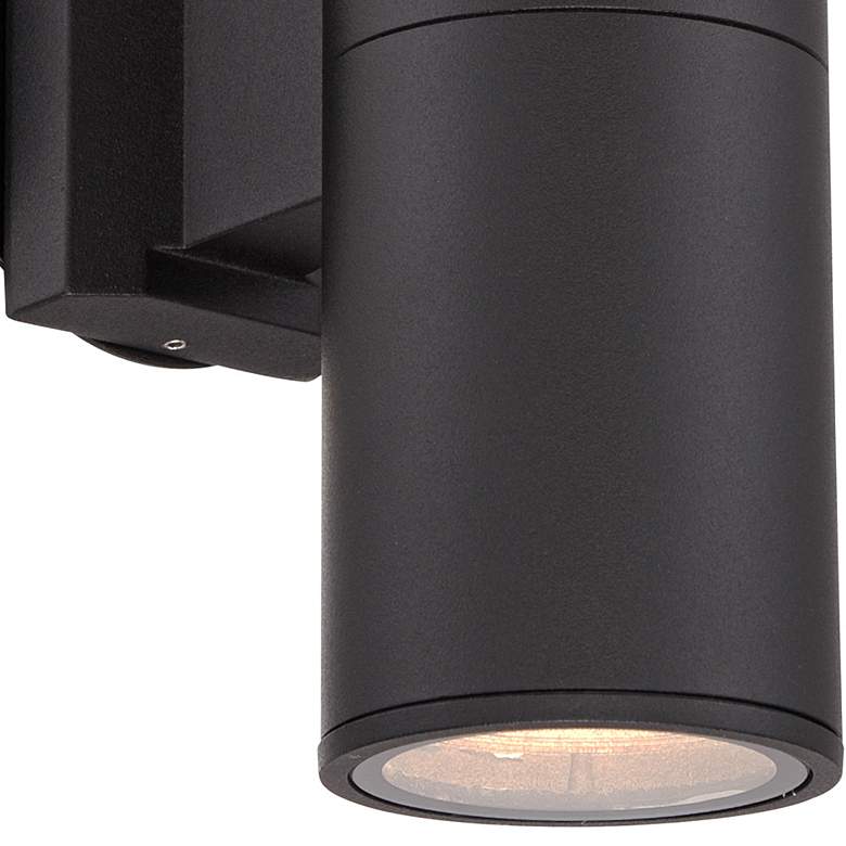 Image 4 Possini Euro Ellis 11 3/4 inch Black Up-Down Outdoor Wall Light Set of 2 more views