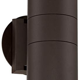 Image4 of Possini Euro Ellis 11 3/4" High Bronze Up-Down Outdoor Wall Light more views