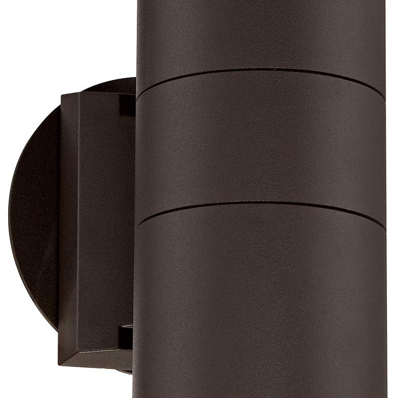 Image 4 Possini Euro Ellis 11 3/4" High Bronze Up-Down Outdoor Wall Light more views