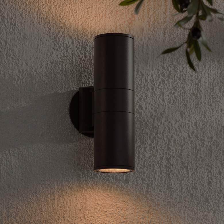 Image 5 Possini Euro Ellis 11 3/4 inch High Bronze Up-Down Outdoor Wall Light more views