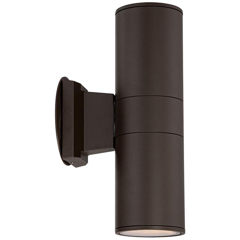 Image 7 Possini Euro Ellis 11 3/4 inch High Brown Up-Down Outdoor Lights Set of 2 more views
