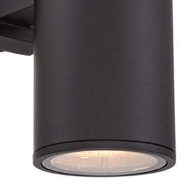 Image3 of Possini Euro Ellis Black 11 3/4" High Up-Down Modern Wall Sconce more views
