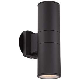 Image5 of Possini Euro Ellis Black 11 3/4" High Up-Down Modern Wall Sconce more views