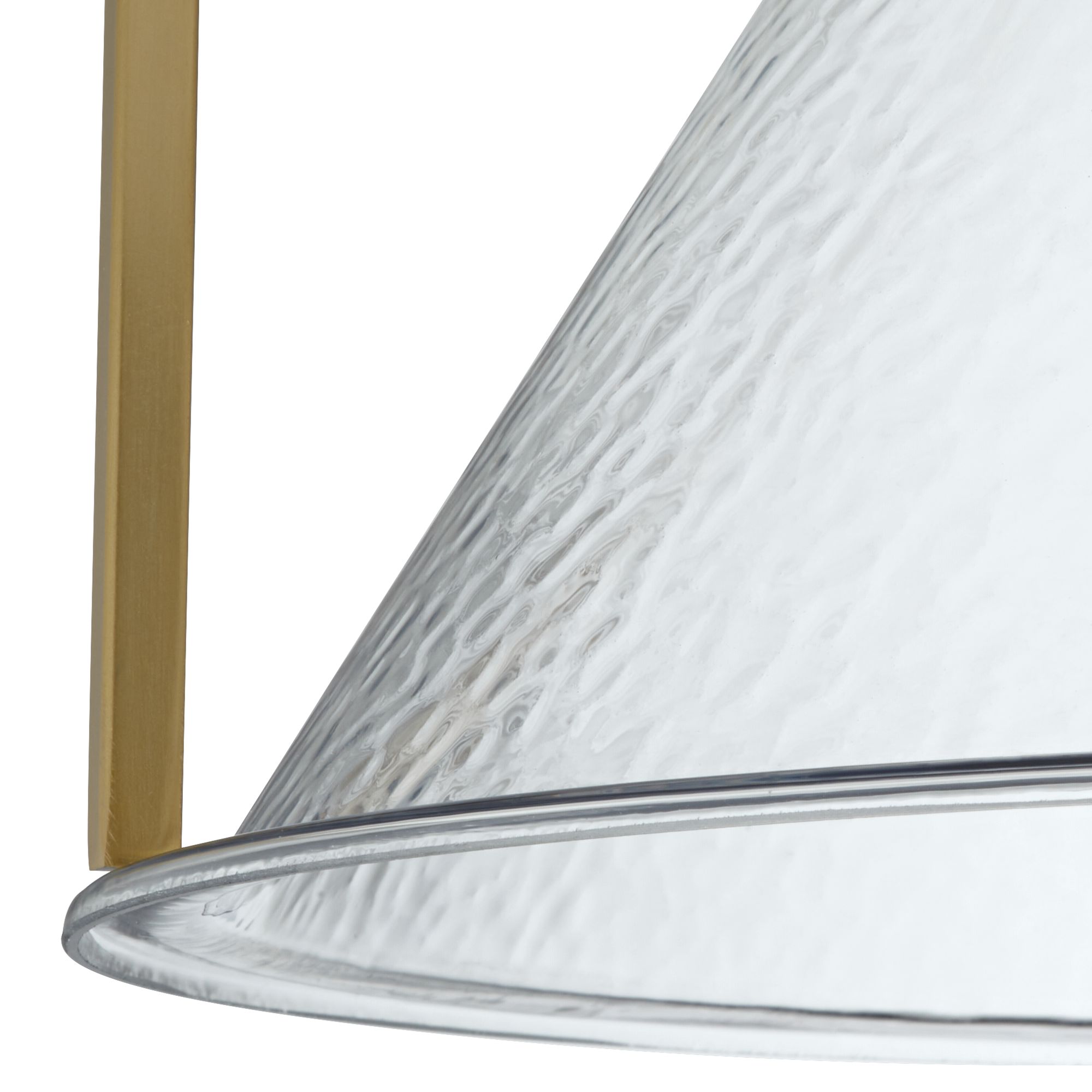 Image 3 Possini Euro Ellsmere 15"W Warm Brass and Water Glass Ceiling Light more views