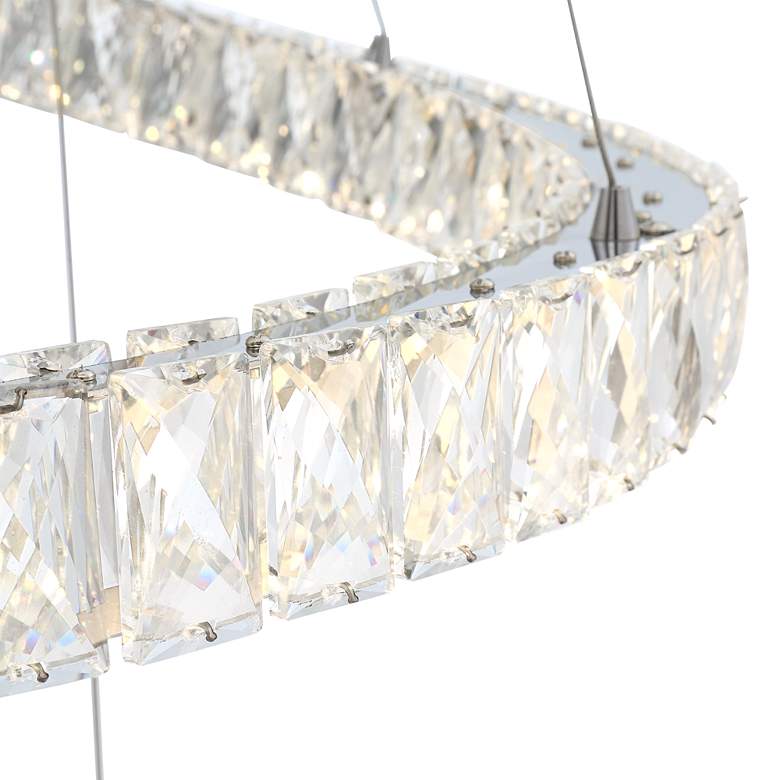 Image 3 Possini Euro Ellyria 30 3/4 inch Twirling Crystal Modern LED Pendant Light more views