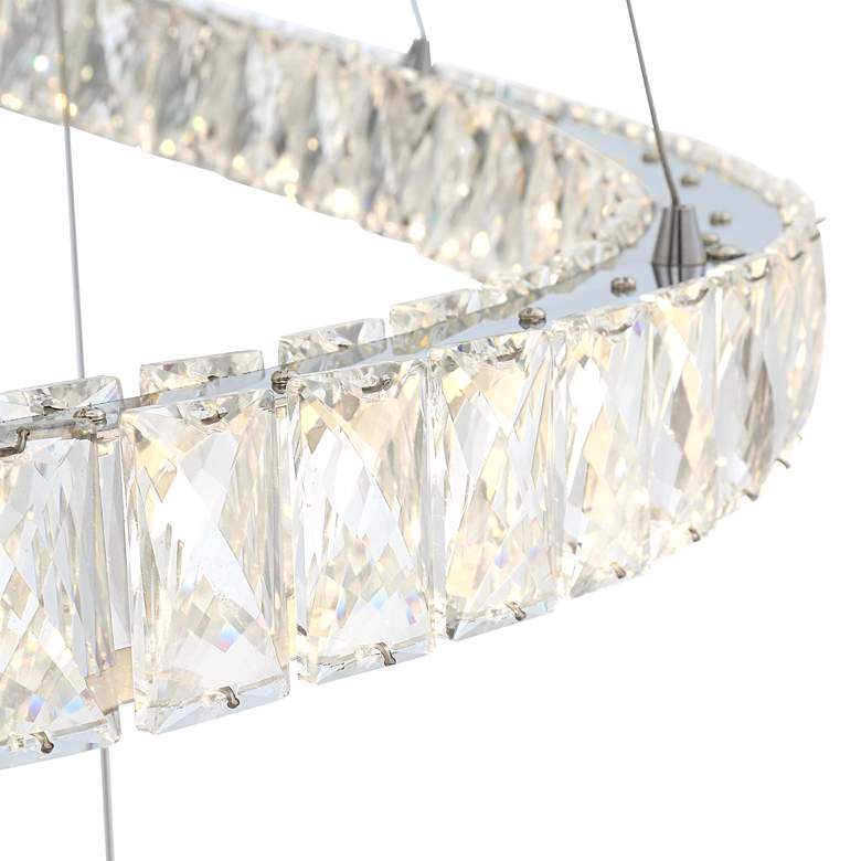 Image 3 Possini Euro Ellyria 30 3/4" Twirling Crystal Modern LED Pendant Light more views