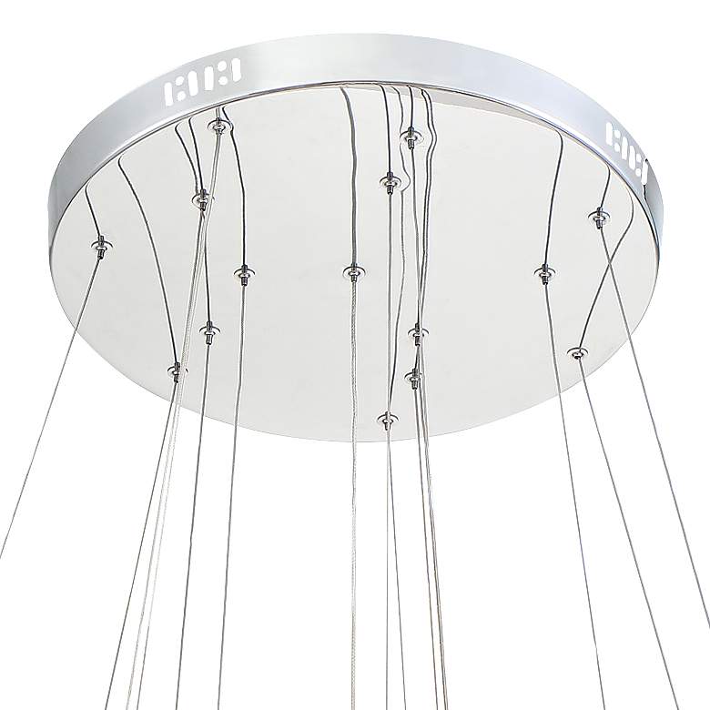 Image 5 Possini Euro Ellyria 30 3/4" Twirling Crystal Modern LED Pendant Light more views