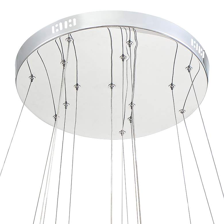 Image 5 Possini Euro Ellyria 30 3/4 inch Twirling Crystal Modern LED Pendant Light more views