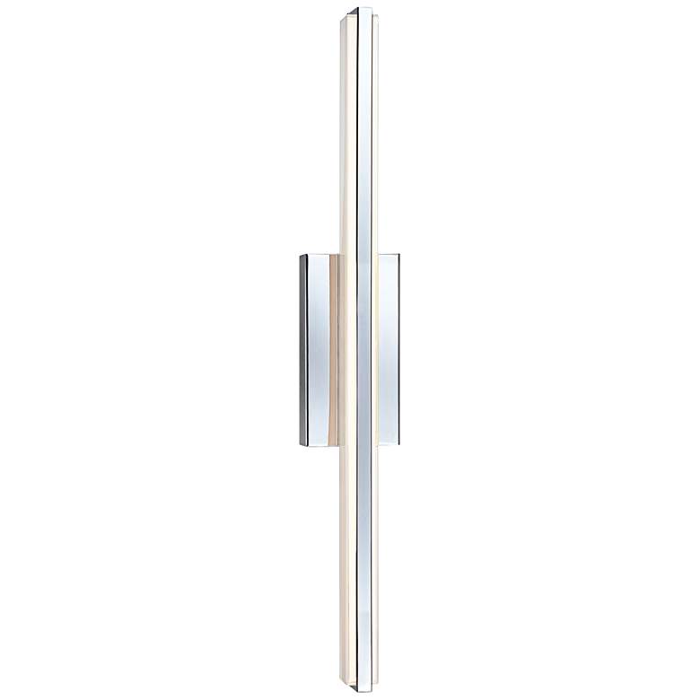 Image 7 Possini Euro Eloe Chrome 31 1/4" High Linear LED Bath Light Set of 2 more views