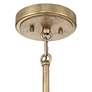 6_Possini Euro Elsa 23 1/2" Brass with Textured Glass 7-Light Pendant more views