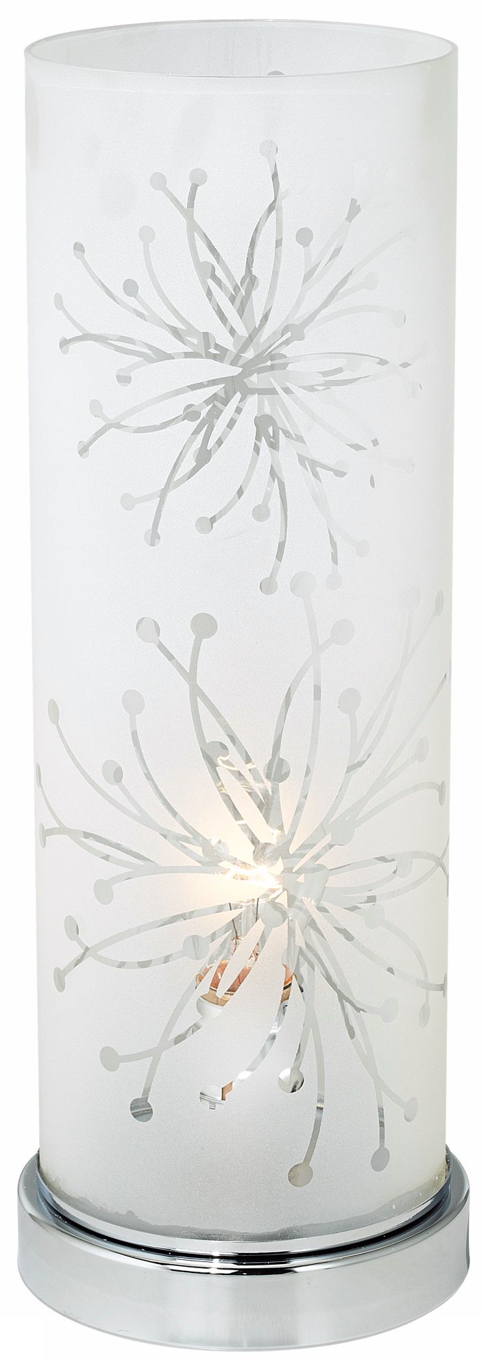 Image 3 Possini Euro Elsa Frosted Glass Cylinder 14 1/4" High Accent Lamp