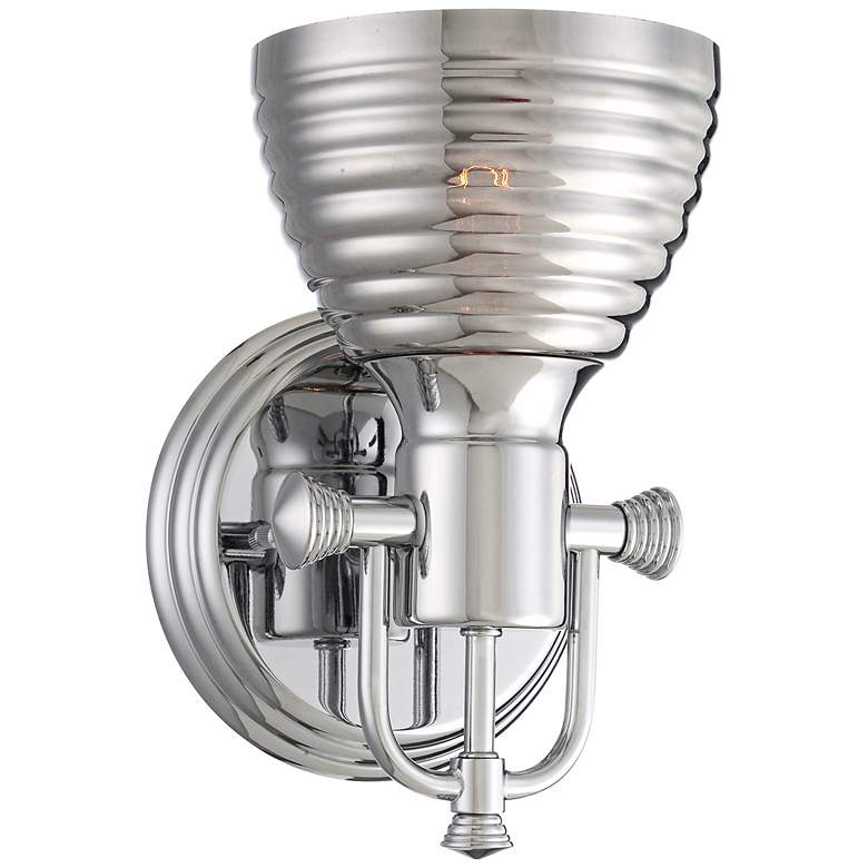 Image 1 Possini Euro Emmitt 5 3/4" Wide Single-Light Wall Sconce
