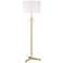 Possini Euro Encino 60" Antique Brass Modern Tripod Floor Lamp