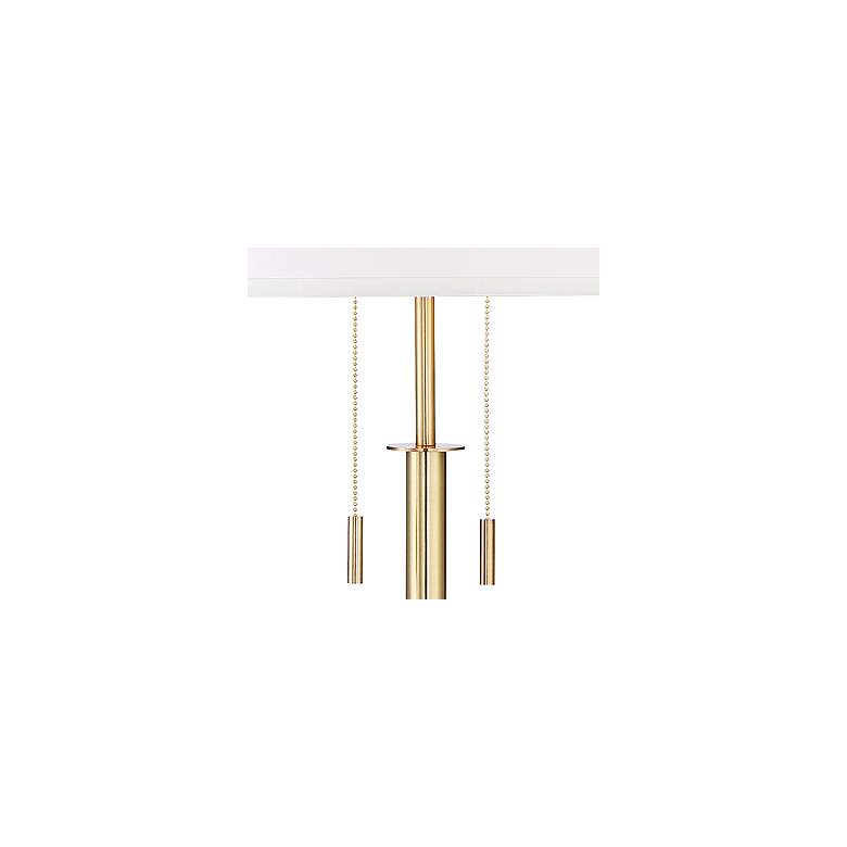 Image 5 Possini Euro Encino 60" Antique Brass Modern Tripod Floor Lamp more views