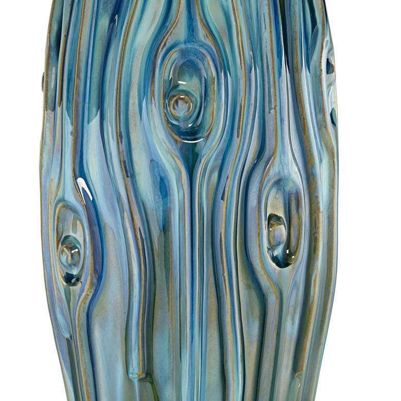 Image 5 Possini Euro Eneya 31 inch Blue-Green Ceramic Table Lamps Set of 2 more views