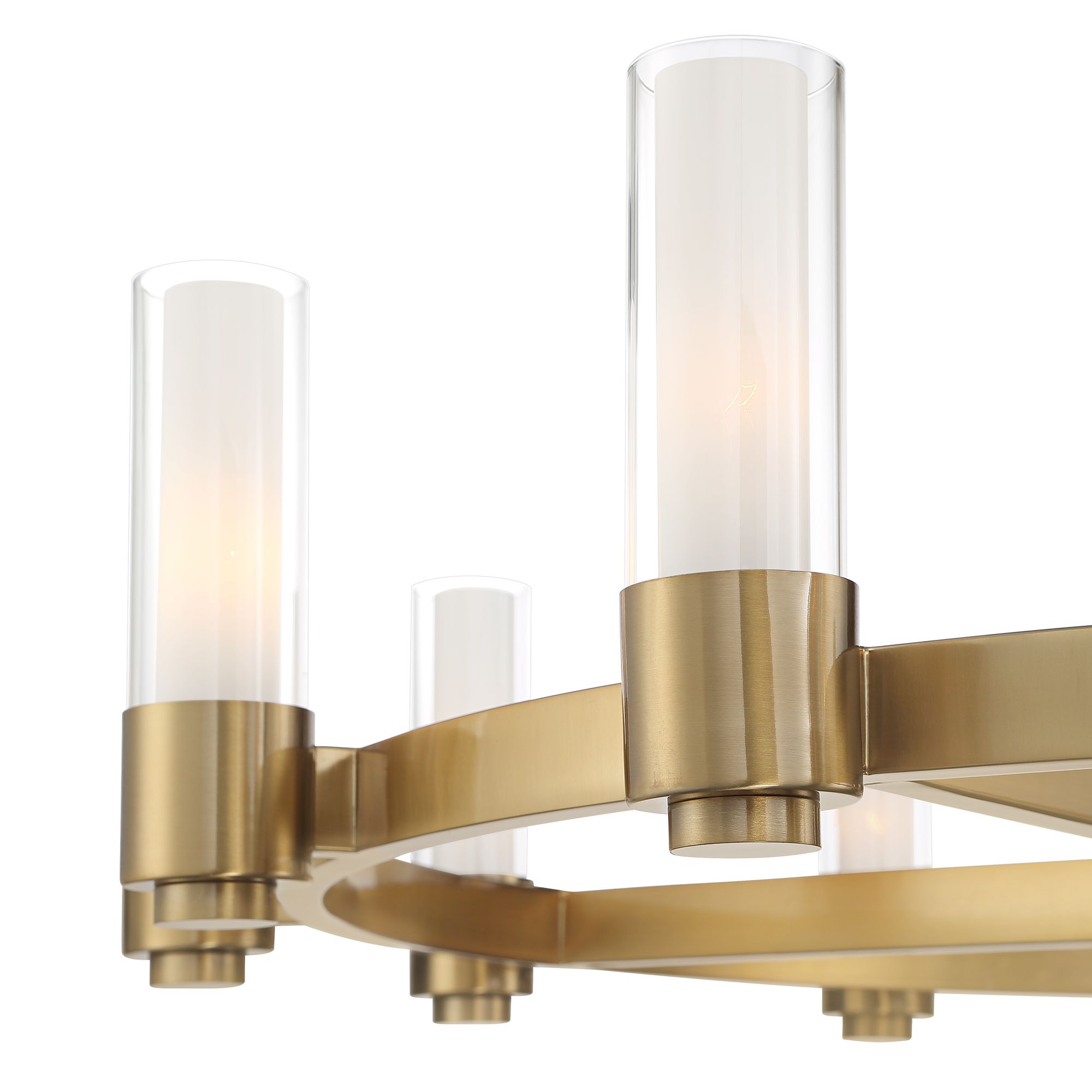 Image 3 Possini Euro Ennis 48" Wide Antique Brass 12-Light Ring Chandelier more views