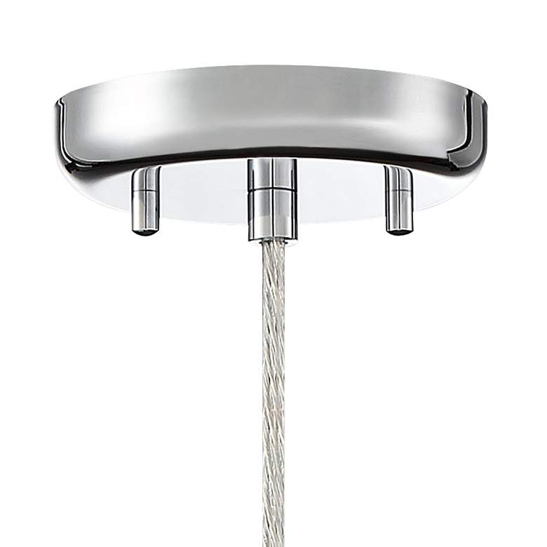 Image 4 Possini Euro Enya 5 1/2" Wide Modern Chrome LED Mini Pendant more views