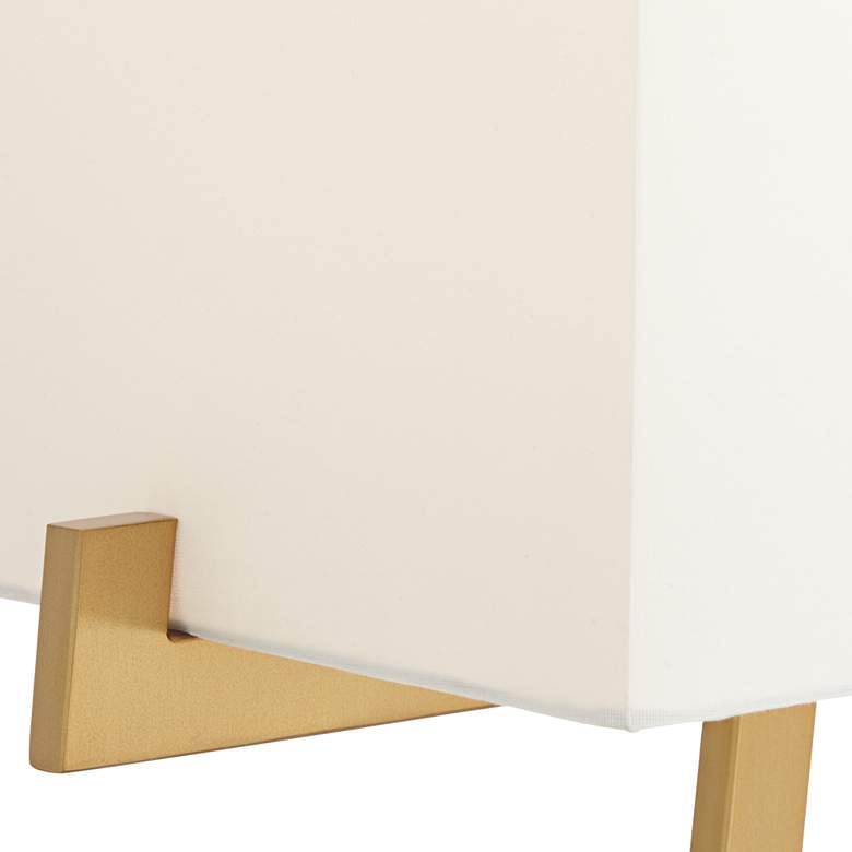 Image 6 Possini Euro Erin 31" Warm Gold Modern Table Lamp with Marble Base more views