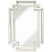 Possini Euro Erte Silver 27" x 39 1/2" Beaded Wall Mirror