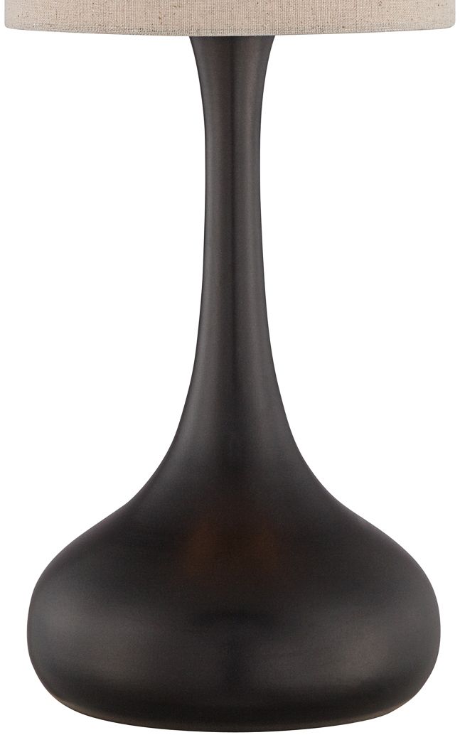Image 3 Possini Euro Espresso Bronze 24 1/2" Droplet Table Lamps Set of 2 more views