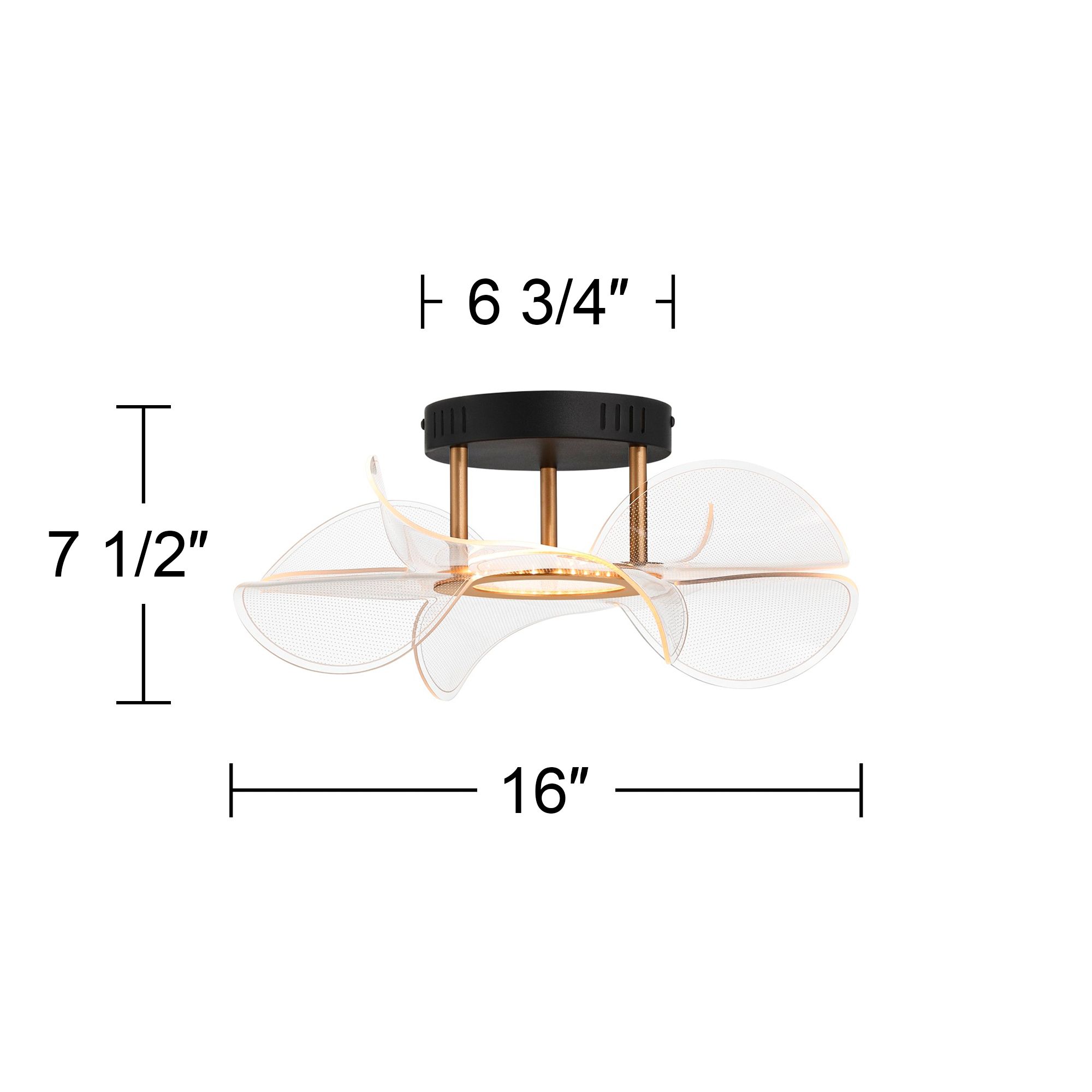 Watch A Video About the Etherea Sand Black and Gold LED Ceiling Light