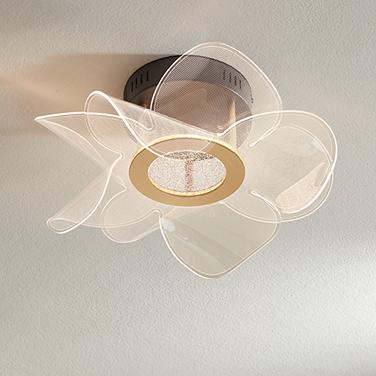 Possini Euro Etherea 16" Modern Black and Gold LED Ceiling Light