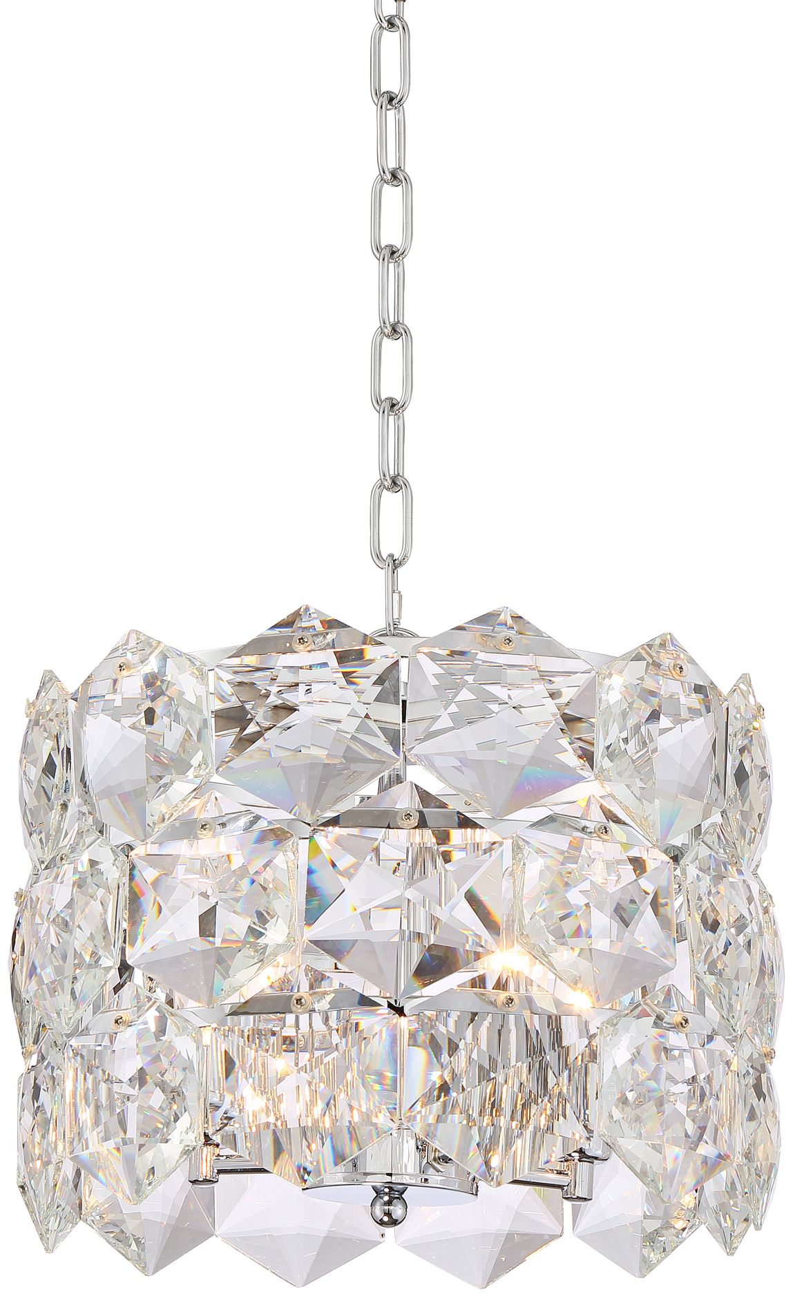 Image 2 Possini Euro Etienne 13 1/2" Chrome and Crystal Pendant Light