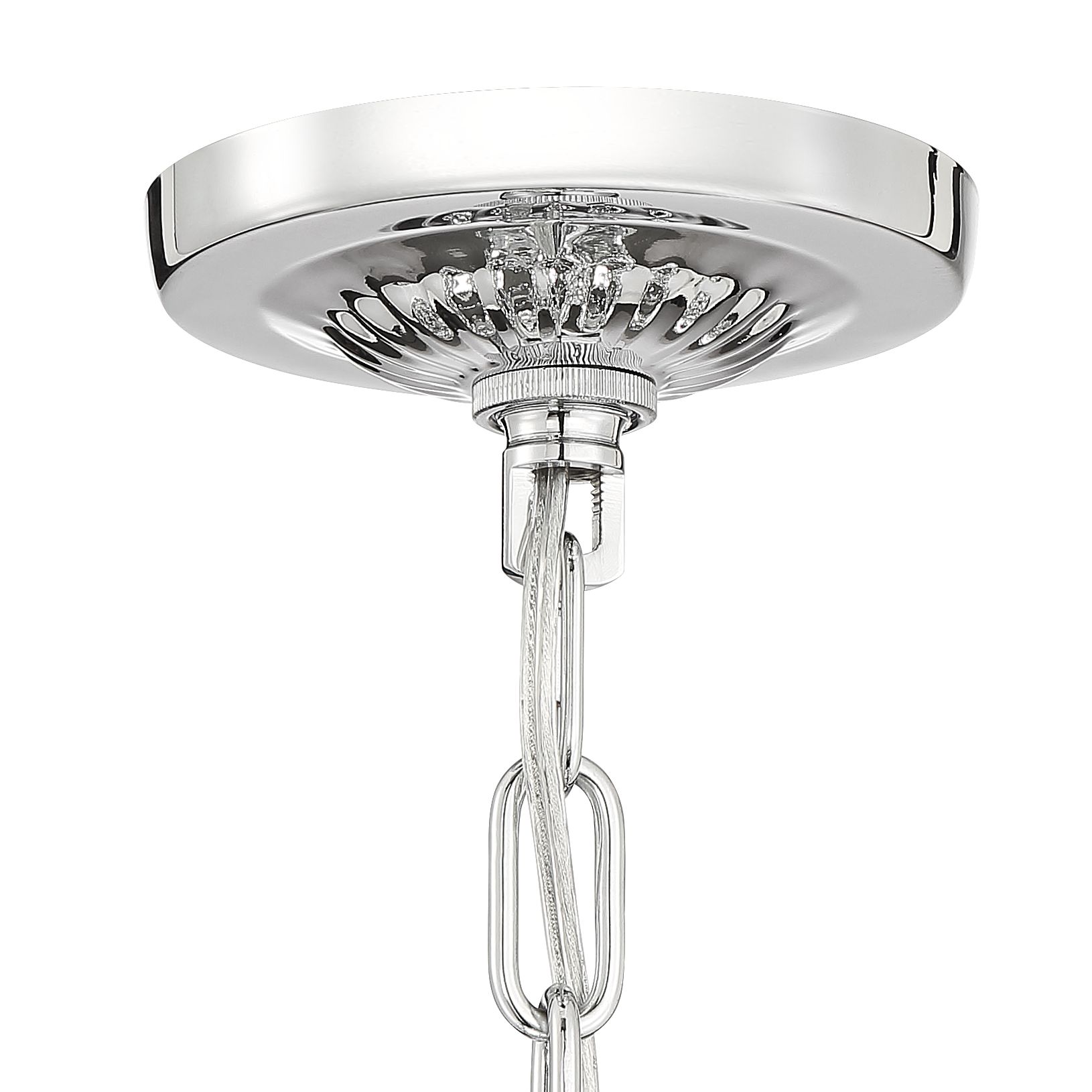 Image 5 Possini Euro Etienne 13 1/2" Chrome and Crystal Pendant Light more views