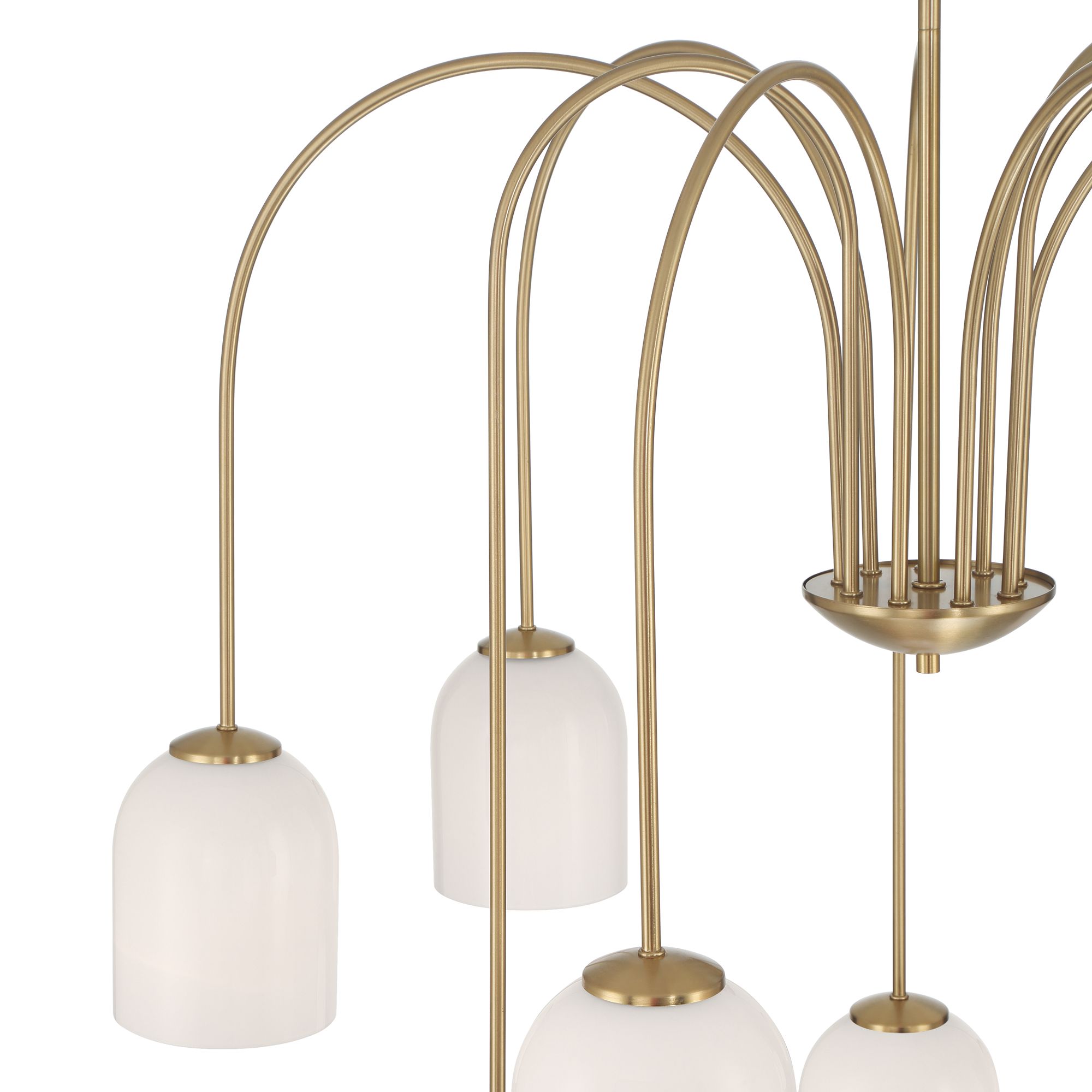 Image 3 Possini Euro Euphemia 35 1/2" Wide Antique Brass 9-Light Chandelier more views