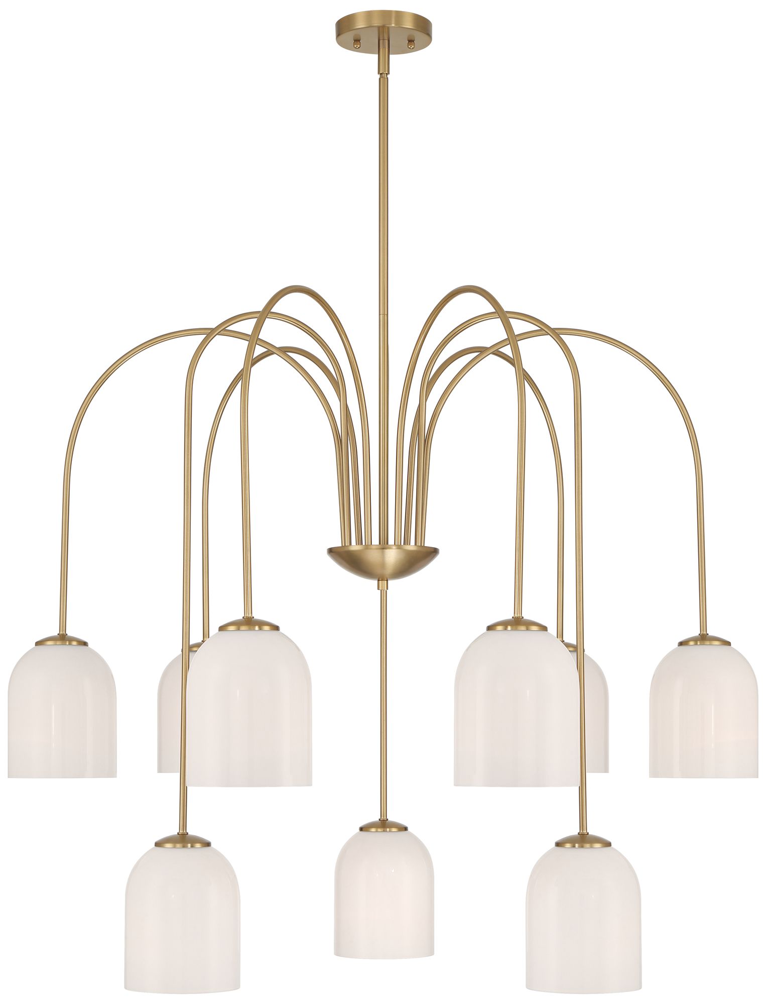 Image 7 Possini Euro Euphemia 35 1/2" Wide Antique Brass 9-Light Chandelier more views