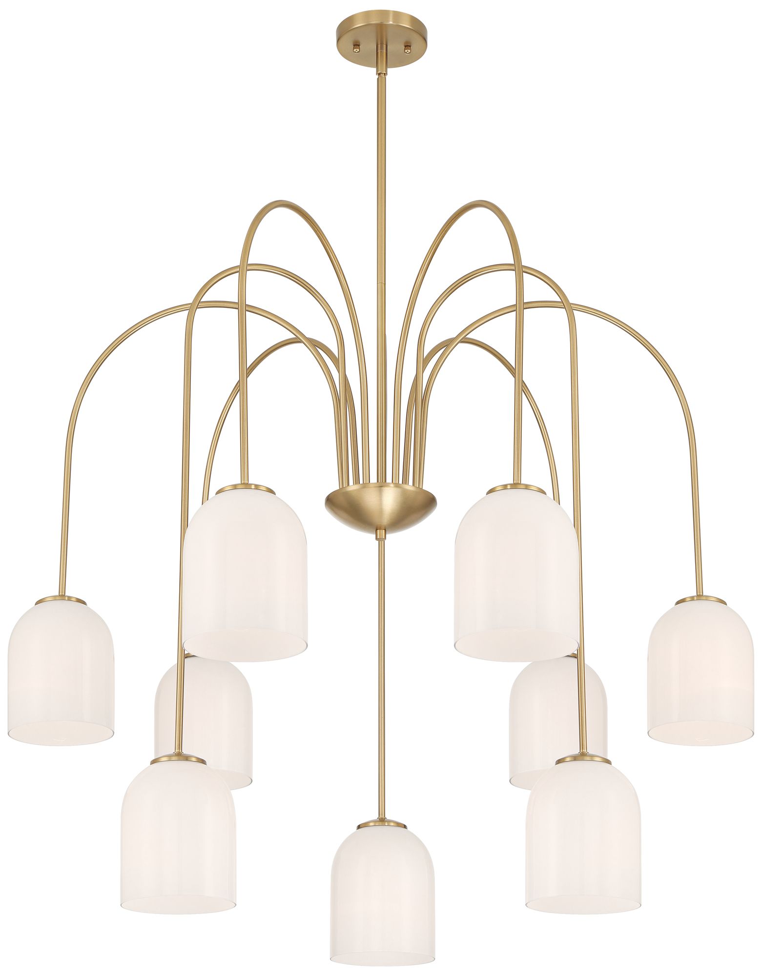 Possini Euro Euphemia 35 1/2" Wide Antique Brass 9-Light Chandelier