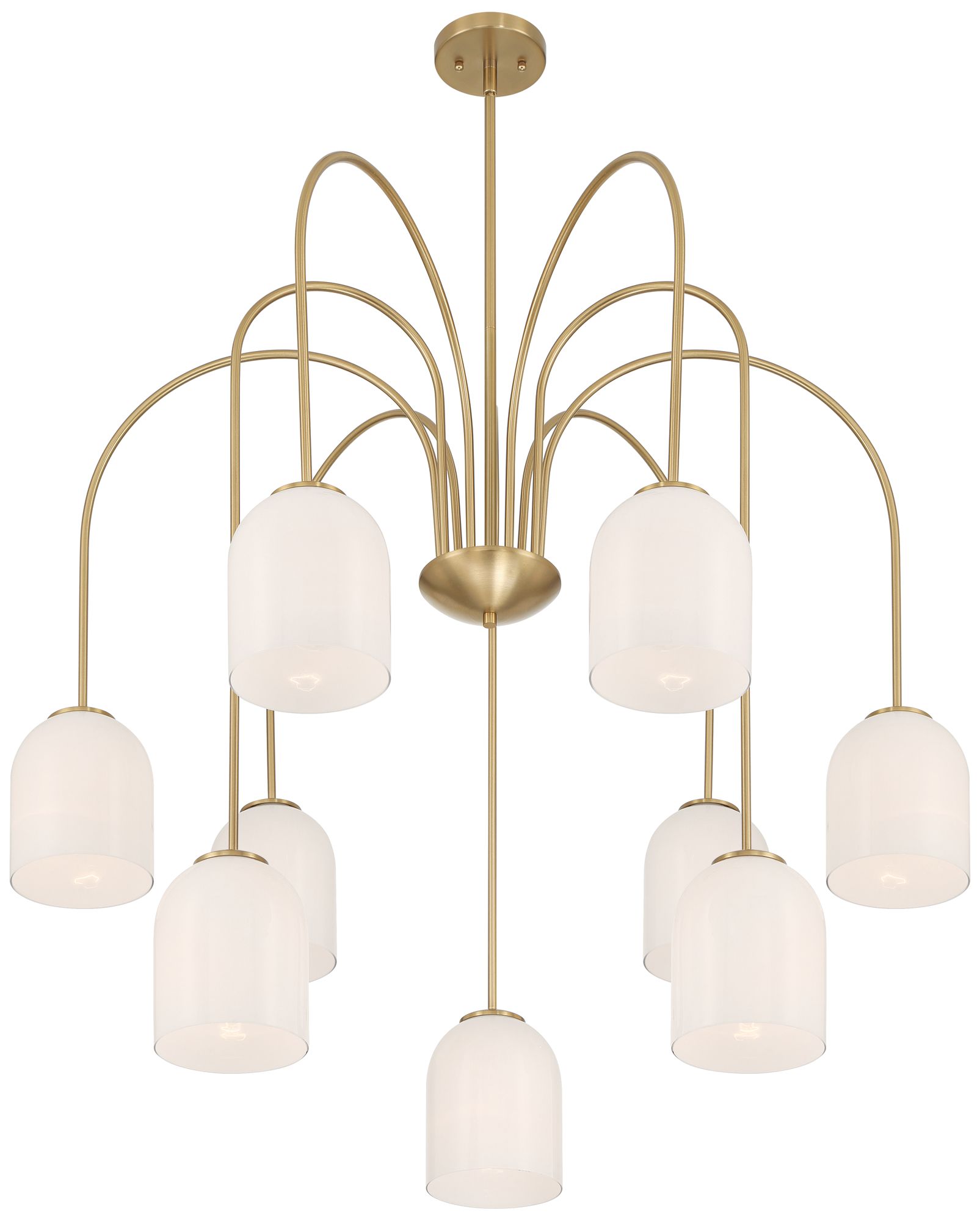 Possini Euro Euphemia 35 1/2" Wide Antique Brass 9-Light Chandelier