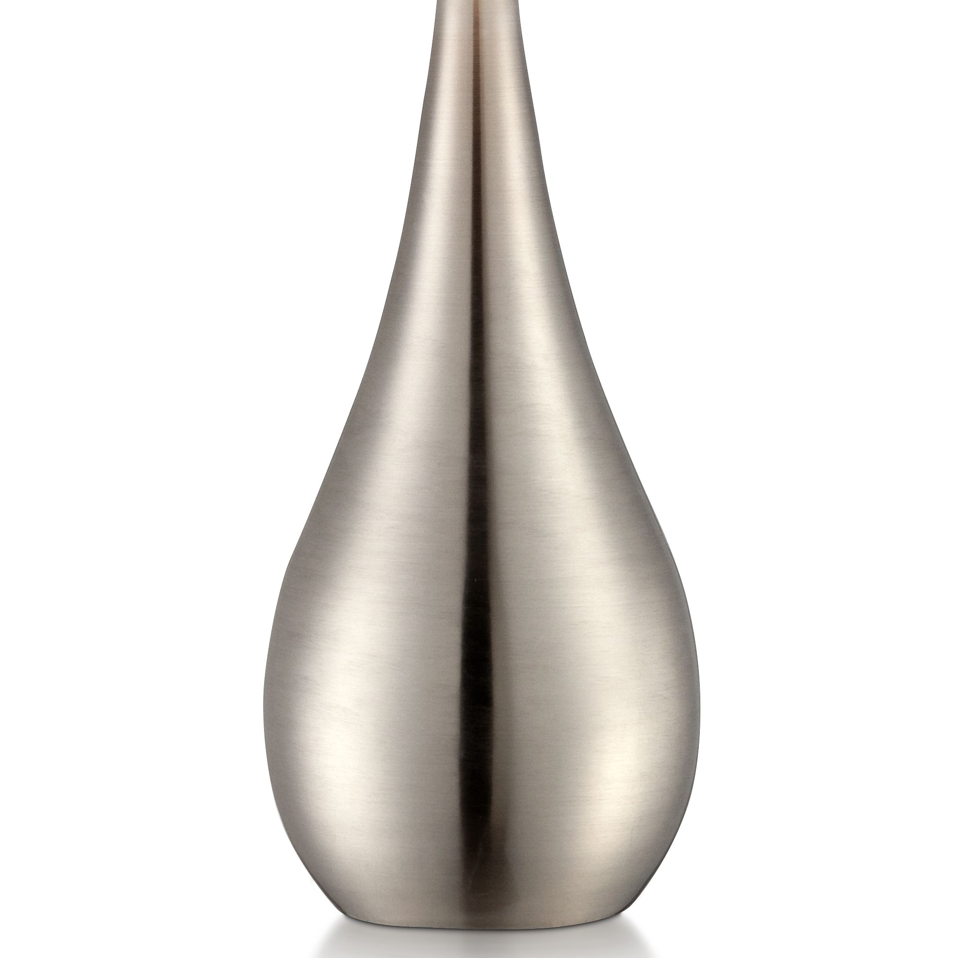 Image 5 Possini Euro Evans 21" Teardrop Brushed Nickel Table Lamps Set of 2 more views