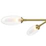 4_Possini Euro Evelyn 33"W Brushed Gold 6-Light LED Sputnik Chandelier more views