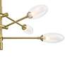 5_Possini Euro Evelyn 33"W Brushed Gold 6-Light LED Sputnik Chandelier more views