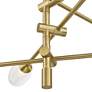 6_Possini Euro Evelyn 33"W Brushed Gold 6-Light LED Sputnik Chandelier more views